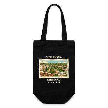 Vltava Chișinău Vintage Travel Brand - Gift Bag for Bottles - black - Front