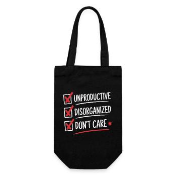 Liste de plaisir improductif, désorganisé et indifférent - Sac à bouteille - noir - Devant