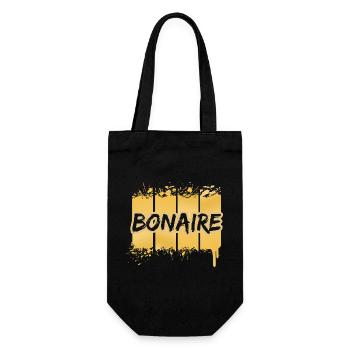 Bonaire - Gift Bag for Bottles - black - Front