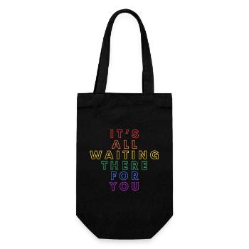 It's All Waiting There For You – Carla's Song Quote - Gift Bag for Bottles - black - Front