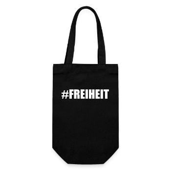 Freiheit - Geschenkbeutel für Flaschen - Schwarz - Vorne