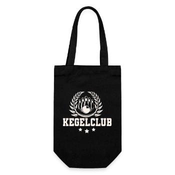 Kegelclub Kegeln - Geschenkbeutel für Flaschen - Schwarz - Vorne