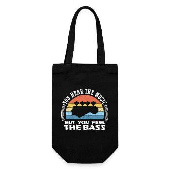 You hear the music but you feel the bass - Sac à bouteille - noir - Devant