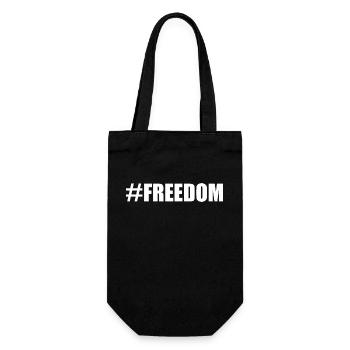 Freedom - Gift Bag for Bottles - black - Front