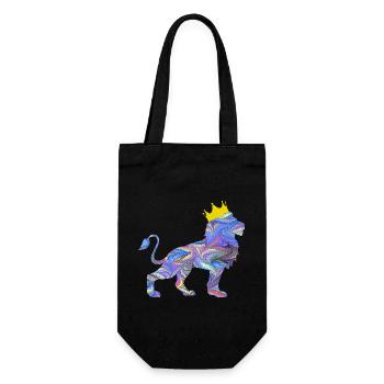 lion e 45 - Gift Bag for Bottles - black - Front