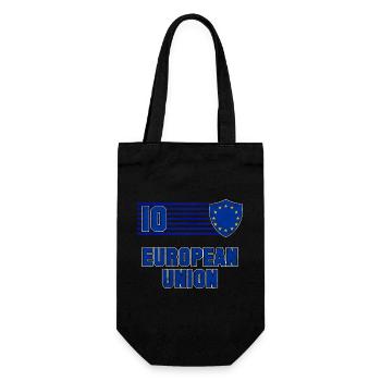 Europäische Union Fußball Mannschaft - Geschenkbeutel für Flaschen - Schwarz - Vorne