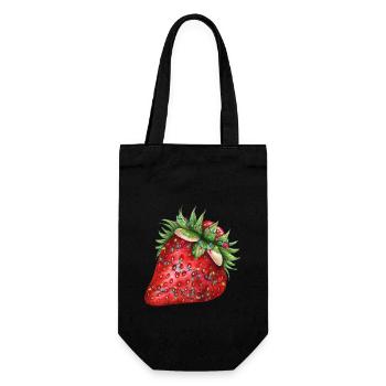 Fraise de Noël - Sac à bouteille - noir - Devant
