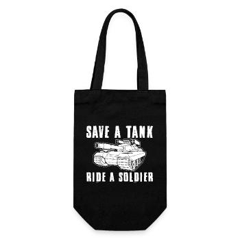 Tank Soldier - Tank Tshirt - Soldier Gift - Gift Bag for Bottles - black - Front