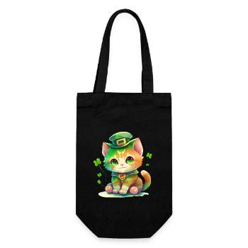St Paddy's St Patricksday St Patrick Day - Gift Bag for Bottles - black - Front
