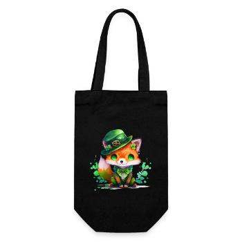 St Paddy's St Patricksday St Patrick Day - Gift Bag for Bottles - black - Front