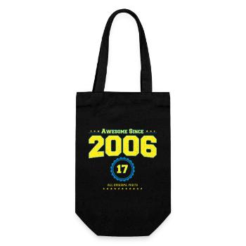 Super chemise 2006 pour hommes femmes 17 ans 17ème - Sac à bouteille - noir - Devant