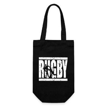 Rugby is Life - Gift Bag for Bottles - black - Front