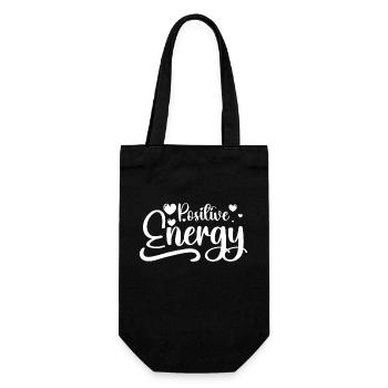 Positive Energy Yoga Exercise Yoga - Gift Bag for Bottles - black - Front