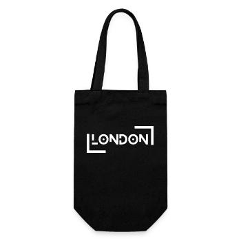 London - Geschenkbeutel für Flaschen - Schwarz - Vorne