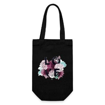 Amour et Fleurs en Rose - Sac à bouteille - noir - Devant