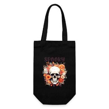 Halloween Pumpkin Horror - Gift Bag for Bottles - black - Front