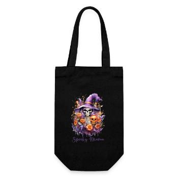 Halloween Pumpkin Horror - Gift Bag for Bottles - black - Front