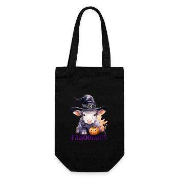 Halloween Pumpkin Horror - Gift Bag for Bottles - black - Front