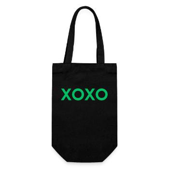 XOXO - Geschenkbeutel für Flaschen - Schwarz - Vorne