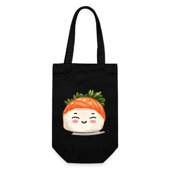 Sushi - Geschenkbeutel für Flaschen - Schwarz - Vorne