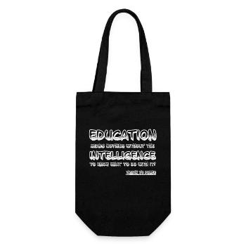 Education Level 2 - Gift Bag for Bottles - black - Front