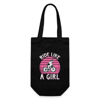 Ride Like A Girl Bike Fahrrad - Gift Bag for Bottles - black - Front
