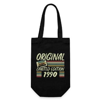 Vintage, 1990er Jahre, Retro, Geburtstagsgeschenk der 1990er Jahre - Geschenkbeutel für Flaschen - Schwarz - Vorne
