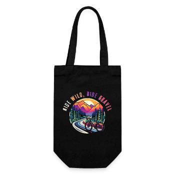 Wild Ride Gravel Bike Adventure - Gift Bag for Bottles - black - Front
