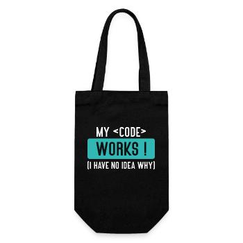 My Code Works, I Have No Idea Why - Sac à bouteille - noir - Devant