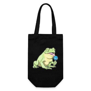 Frog Lollipop - Gift Bag for Bottles - black - Front