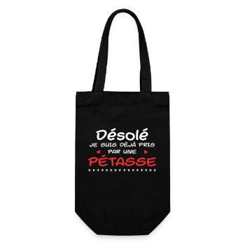 Désolé Je Suis Déjà Pris Par Une Pétasse - Sac à bouteille - noir - Devant