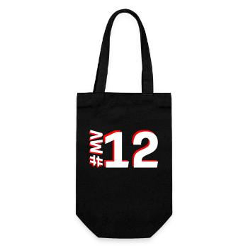 MV12-KARTON - Geschenkbeutel für Flaschen - Schwarz - Vorne