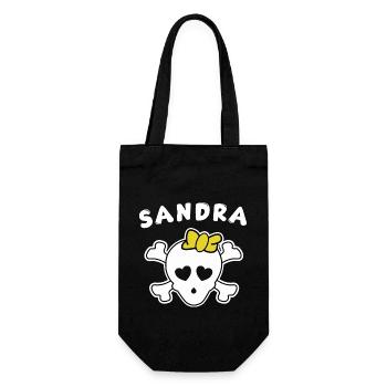 Pirate Sandra Design pour les filles et les femmes - Sac à bouteille - noir - Devant