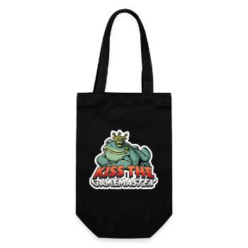 Kiss the Gamemaster Frog RPG Shirt - Gift Bag for Bottles - black - Front