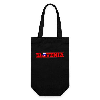 Slovenija Slowenische Flagge Balkan Herkunft - Geschenkbeutel für Flaschen - Schwarz - Vorne