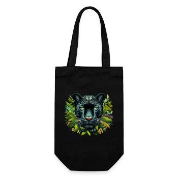 Panther - Geschenkbeutel für Flaschen - Schwarz - Vorne