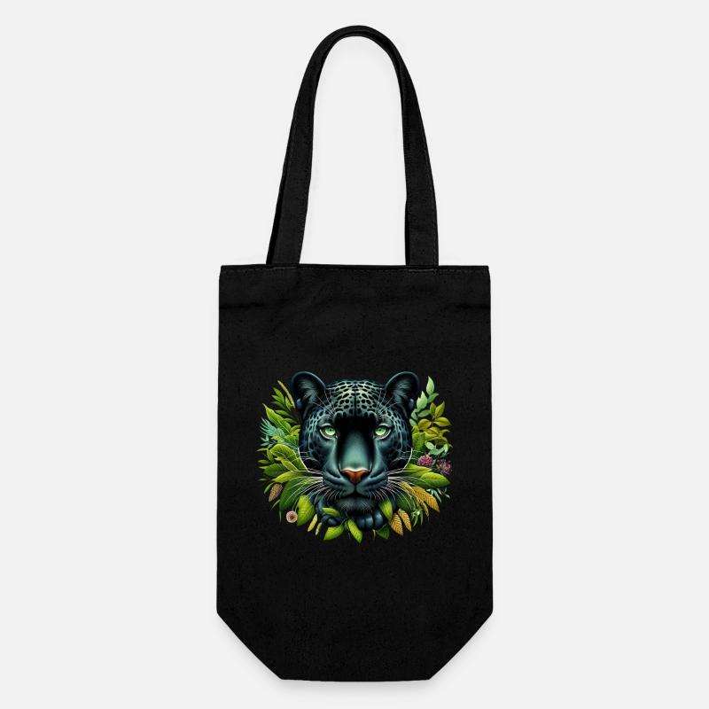 Panther - Geschenkbeutel für Flaschen - Schwarz