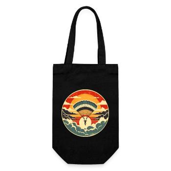 Skydiving - Gift Bag for Bottles - black - Front
