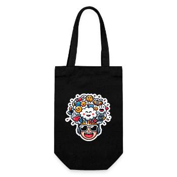 Youth chaos - head full of dreams - Gift Bag for Bottles - black - Front