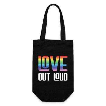 Mois de la fierté LGBTQ - Love Out Loud - Sac à bouteille - noir - Devant