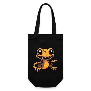 Lizard Halloween Comic Funny - Gift Bag for Bottles - black - Front