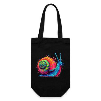 Escargot - Sac à bouteille - noir - Devant