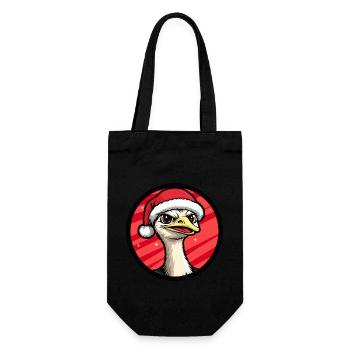 Bouquet Christmas Animal - Gift Bag for Bottles - black - Front
