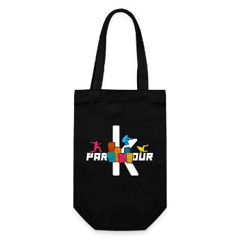 Freerunning Parkour Parkour-Run - Gift Bag for Bottles - black - Front