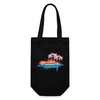 Caribbean - Gift Bag for Bottles - black - Front