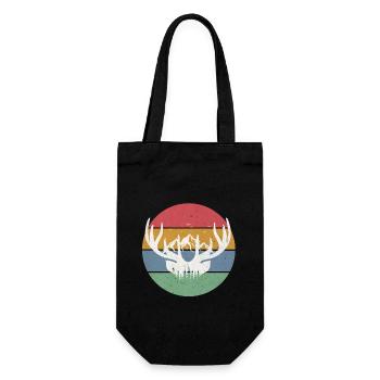 Antlers Mountains Nature - Gift Bag for Bottles - black - Front