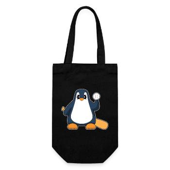Penguin Baseball Baseball Bat - Gift Bag for Bottles - black - Front