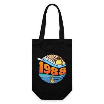 Vintage Vibes 1988 – Style classique du 37e anniversaire - Sac à bouteille - noir - Devant