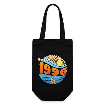 Proudly Born 1996 – 29 Years of Memories - Gift Bag for Bottles - black - Front