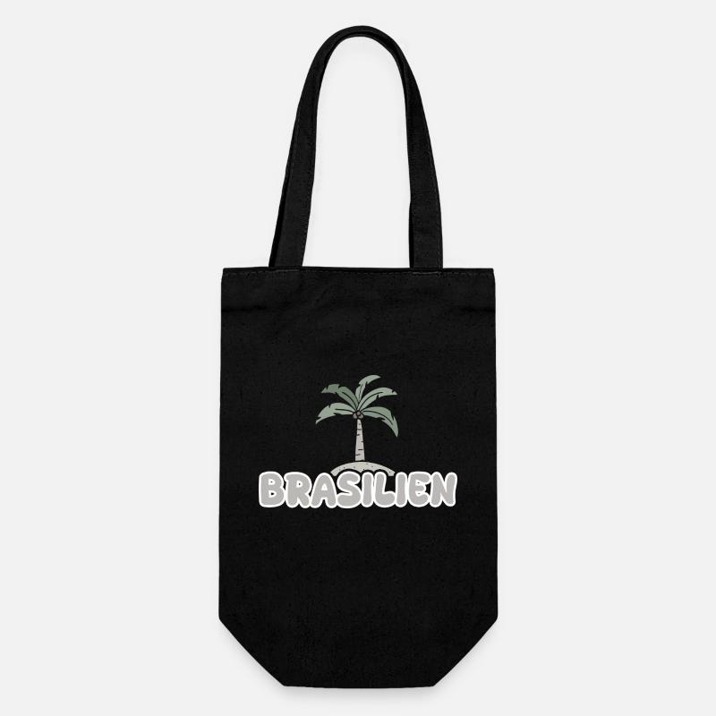 Brasilien Brasilien - Geschenkbeutel für Flaschen - Schwarz